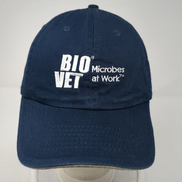 Bio Vet Microbes At Work Baseball Cap Blue One Size 6 Panel AMC Deluxe Headwear - Picture 2 of 9